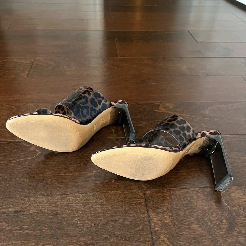 Zara Leopard Print Mules - image 2